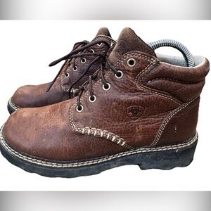 Ariat Canyon Lace-Up Boots Brown Leather Women 8 Western Work Ranch Equestrian